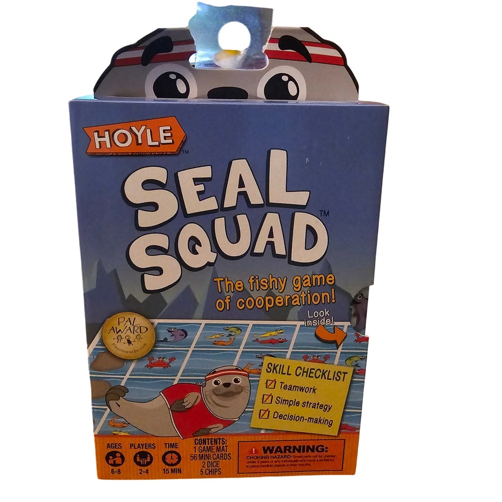 Hoyle Seal Squad Cooperative Kids Board Game Ages 6-8 Strategy Teamwork Game